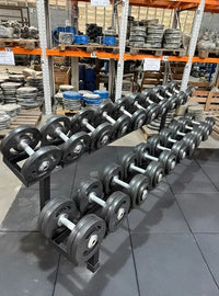 Kit dumbell injetado 12 ao 30KG + Suporte