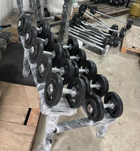 Kit dumbell injetado 12 ao 20KG + Suporte